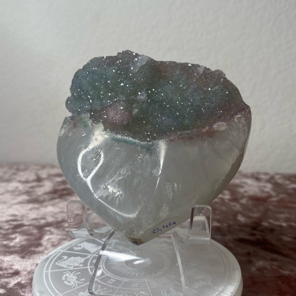 Accessories - Pink and Green Sugar Amethyst Heart 🌸💚🌸